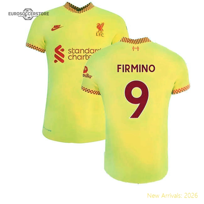 Liverpool 2021-2022 3rd Shirt (Kids) (FIRMINO 9)-Football Jersey Hub