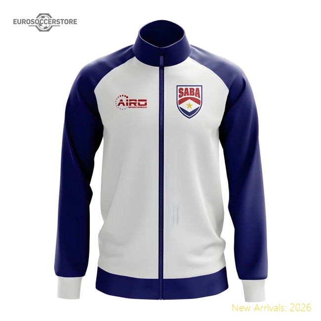 Saba Concept Football Track Jacket (White)-Football Jersey Hub