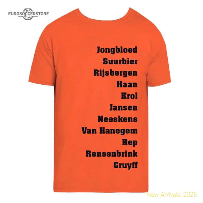 Holland Favourite XI Tee (Orange)-Football Jersey Hub