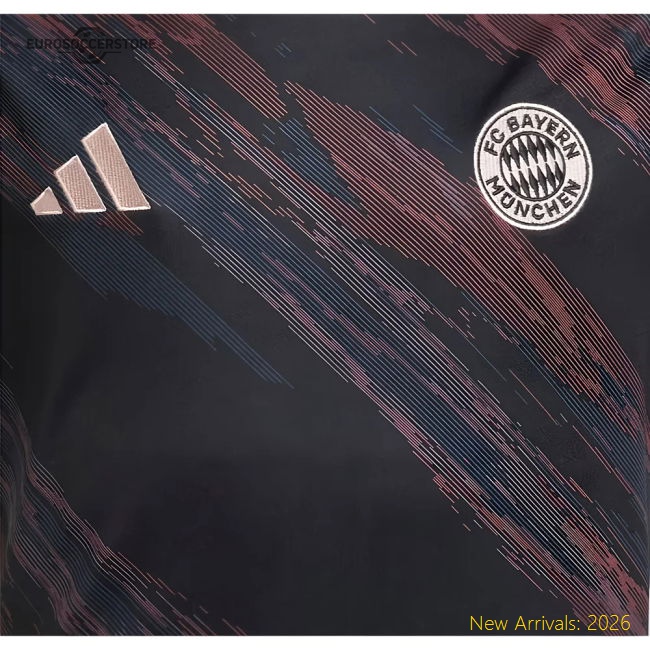 2025-2026 Bayern Munich Pre-Match Shirt (Black) - Kids-Football Jersey Hub