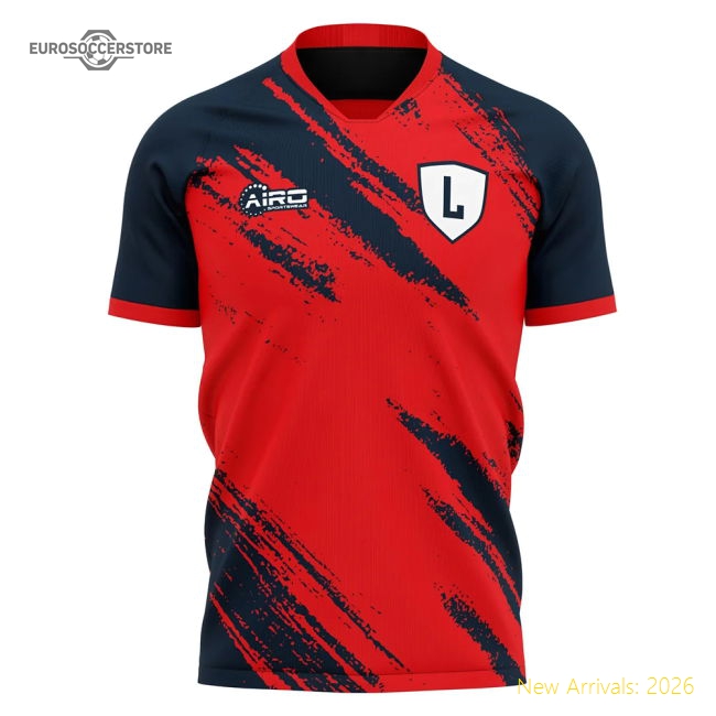 2025-2026 Lille Home Concept Football Shirt - Womens-Football Jersey Hub
