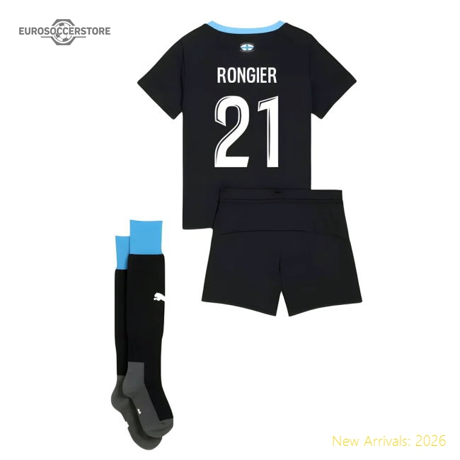 2025-2026 Marseille Away Mini Kit (Rongier 21)-Football Jersey Hub