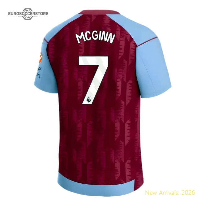 2023-2024 Aston Villa Home Shirt (McGinn 7)-Football Jersey Hub