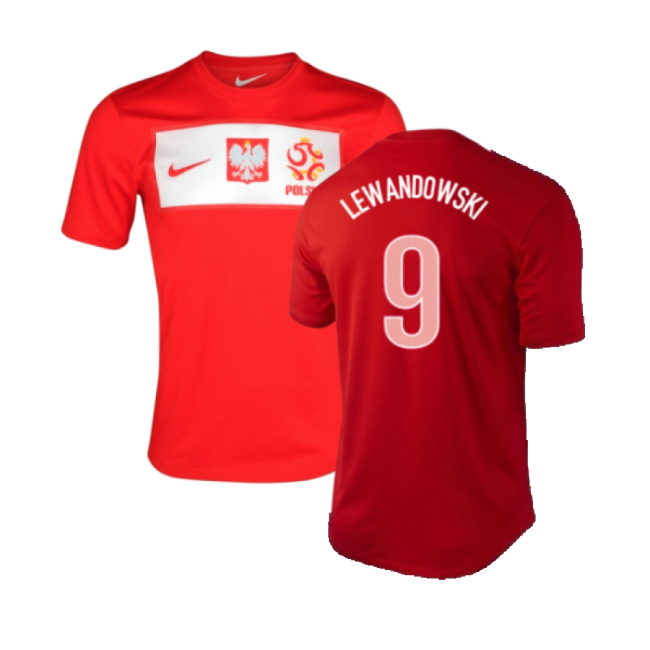 Poland 2012-13 Away Shirt ((Excellent) L) (Lewandowski 9)-Football Jersey Hub