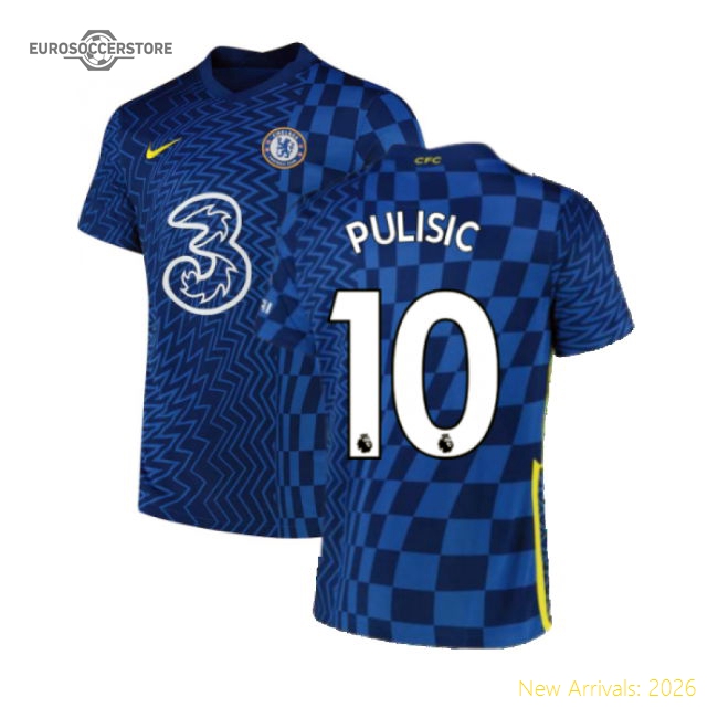 2021-2022 Chelsea Home Shirt (PULISIC 10)-Football Jersey Hub