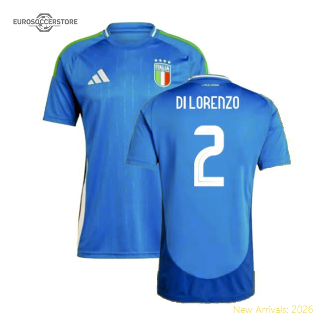 2024-2025 Italy Home Shirt (DI LORENZO 2)-Football Jersey Hub
