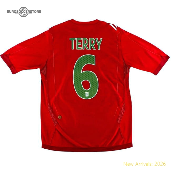 England 2006-08 Away Shirt (Terry #6) (Mint)-Football Jersey Hub
