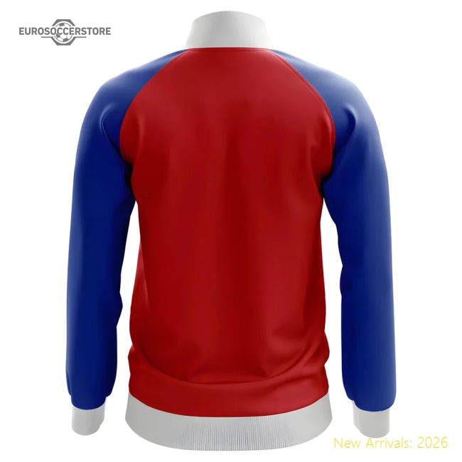 Cuba Concept Football Track Jacket (Red) - Kids-Football Jersey Hub