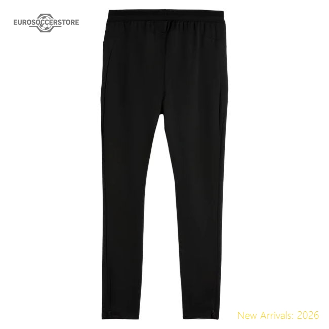 2025-2026 Man City Training Pants w/pockets (Black)-Football Jersey Hub
