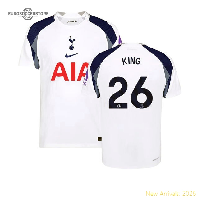 2025-2026 Tottenham Hotspur Authentic Home Shirt (King 26)-Football Jersey Hub
