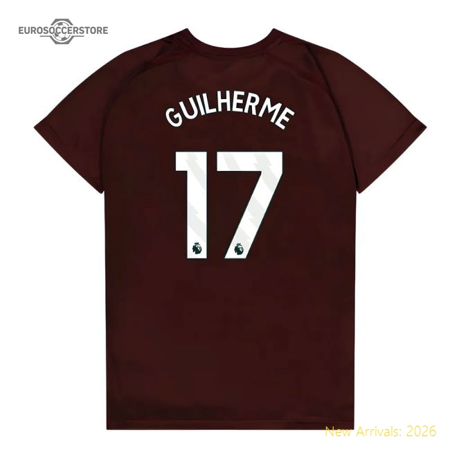 West Ham United Poly T-Shirt (Claret/Blue) - Kids (Guilherme 17)-Football Jersey Hub