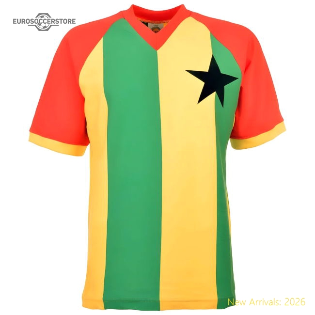 Ghana 1980s Retro Football Shirt-Football Jersey Hub