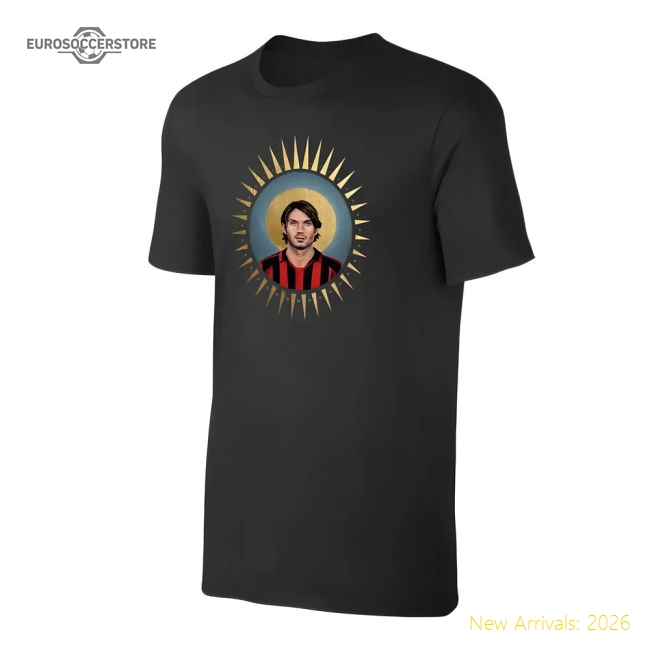 Milan Holy Maldini t-shirt - Black-Football Jersey Hub