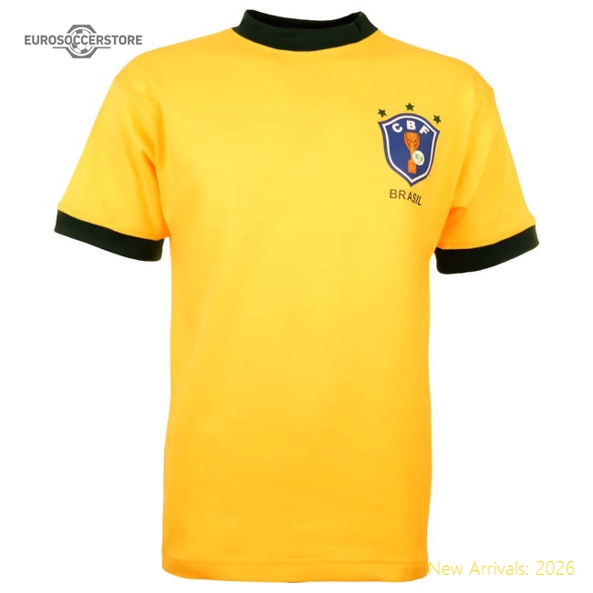 Brazil 1982 World Cup Home Retro Football Shirt-Football Jersey Hub