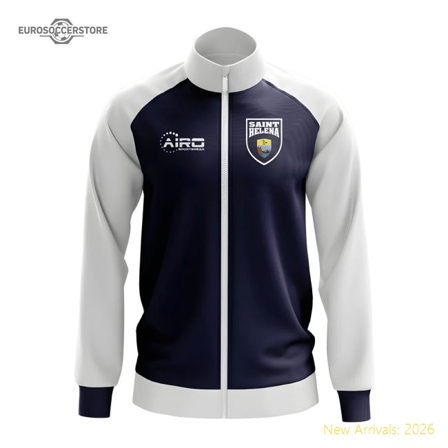 Saint Helena Concept Football Track Jacket (Navy)-Football Jersey Hub