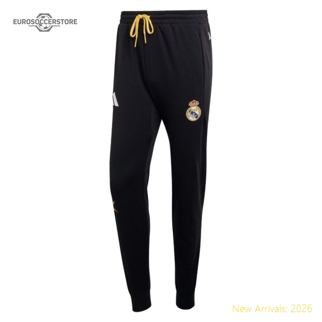 2025-2026 Real Madrid Marvel Pants (Black)-Football Jersey Hub