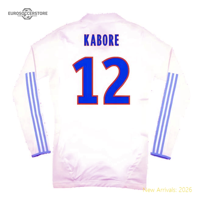 Marseille 2011-12 Player Spec Long Sleeve Home Shirt ((Excellent) L) (Kabore 12)-Football Jersey Hub