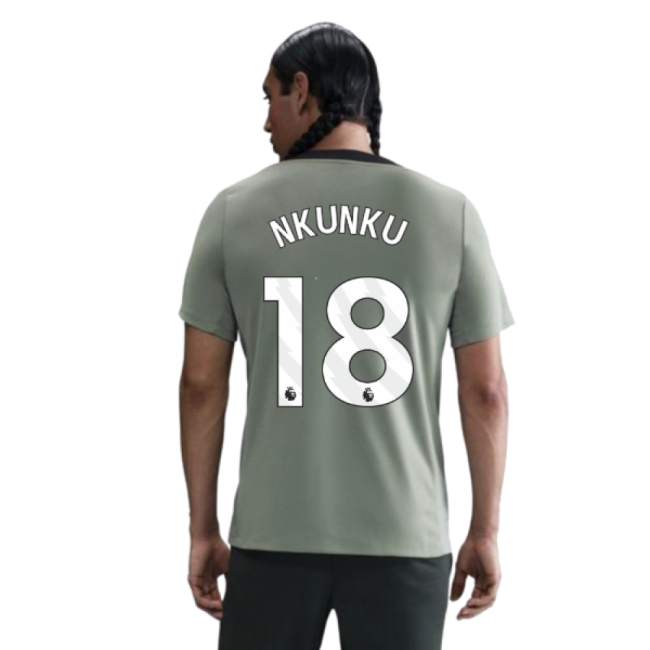 2025-2026 Chelsea Strike Training Shirt (Jade Green) (Nkunku 18)-Football Jersey Hub
