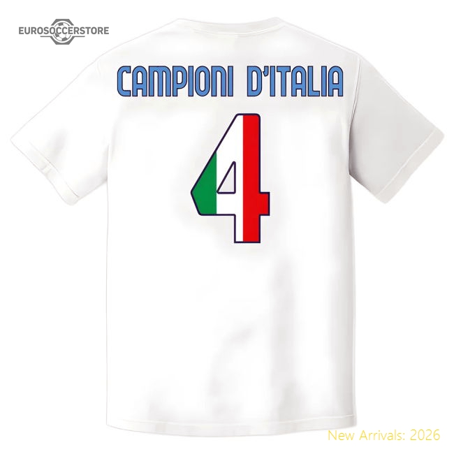 Forza Napoli Campioni T-Shirt (White)-Football Jersey Hub