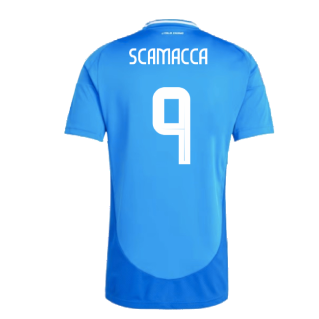 2024-2025 Italy Home Shirt (SCAMACCA 9)-Football Jersey Hub