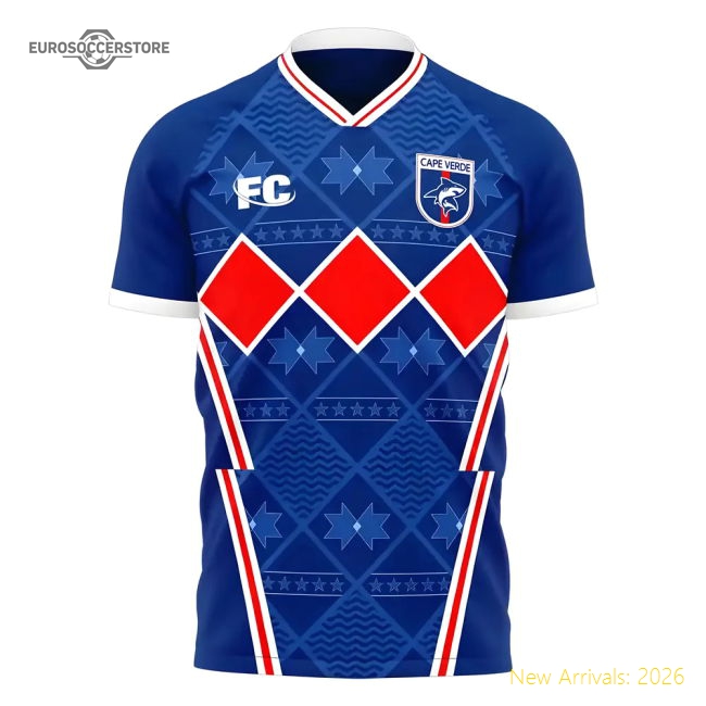 Cape Verde 2021-2022 Home Concept Kit (Fans Culture)-Football Jersey Hub