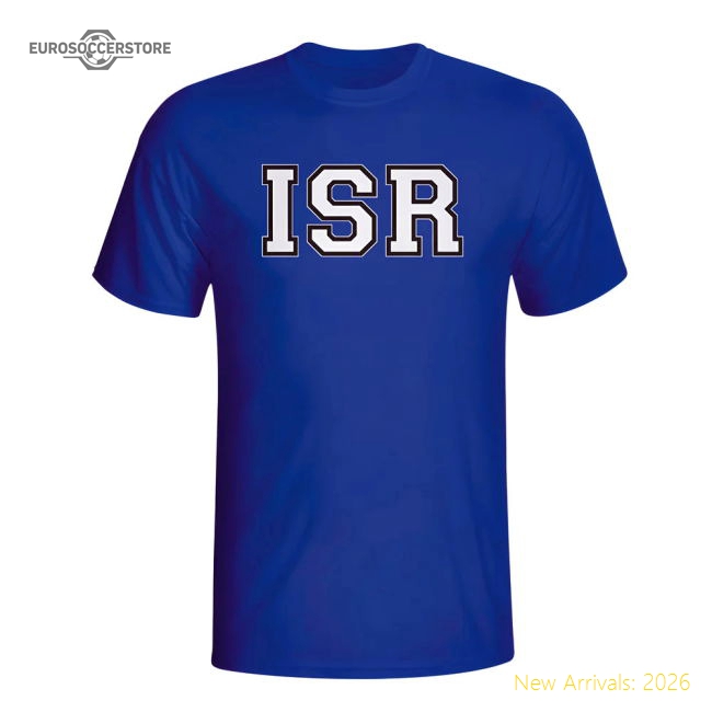 Isreal Country Iso T-shirt (blue)-Football Jersey Hub