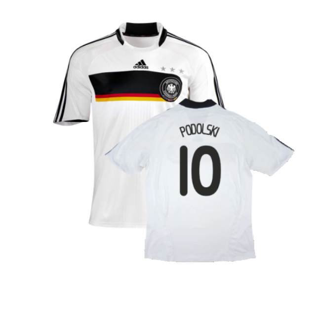 Germany 2008-09 Home Shirt ((Good) S) (PODOLSKI 10)-Football Jersey Hub