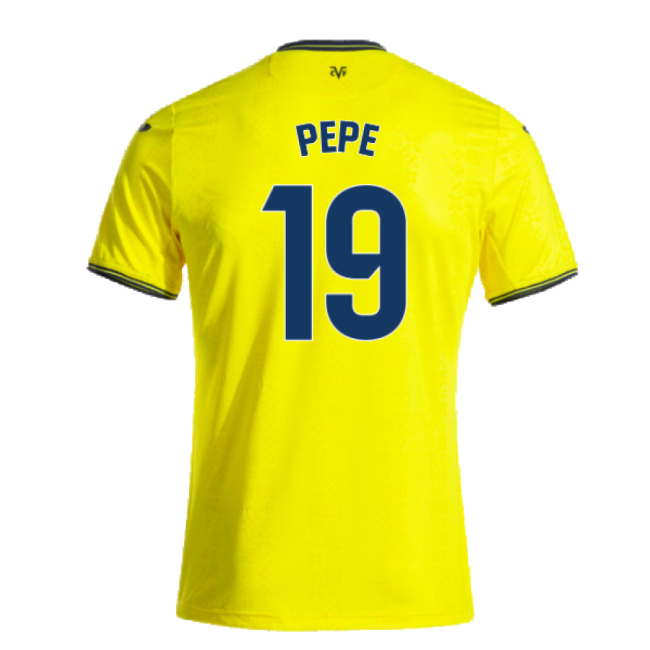 2024-2025 Villarreal Home Shirt (Pepe 19)-Football Jersey Hub