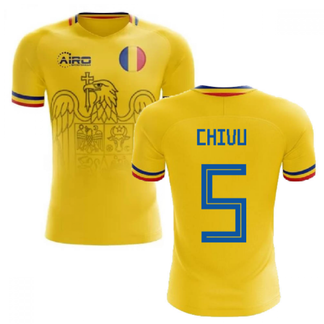 2025-2026 Romania Home Concept Football Shirt (Chivu 5)-Football Jersey Hub