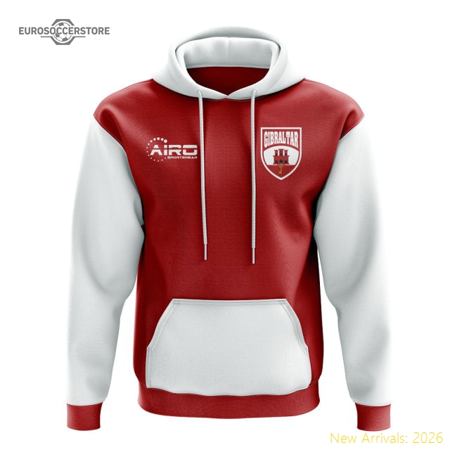 Gibraltar Concept Country Football Hoody (Red)-Football Jersey Hub