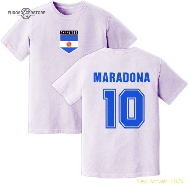 Maradona Argentina Training Jersey (White)-Football Jersey Hub