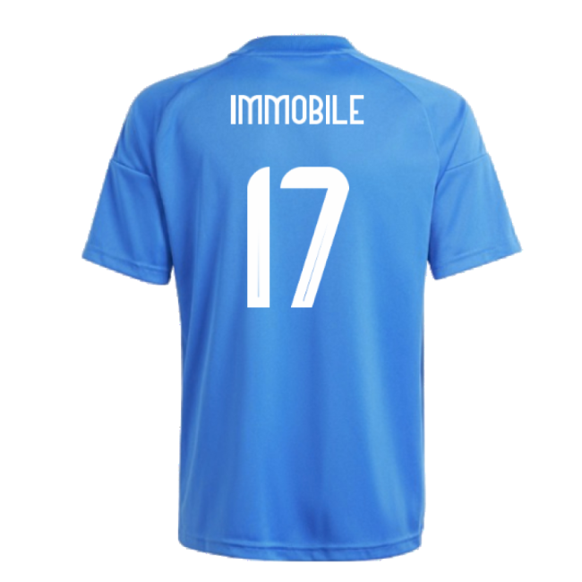 2024-2025 Italy Home Fan Jersey (Kids) (IMMOBILE 17)-Football Jersey Hub