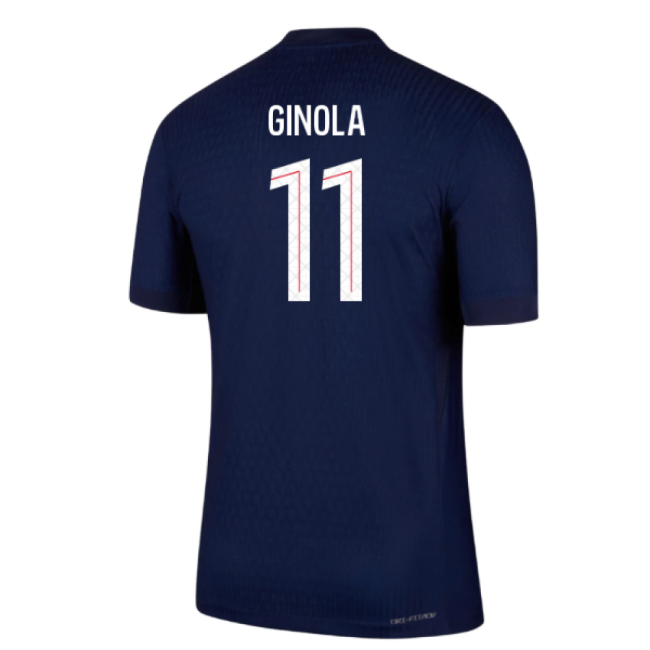 2025-2026 PSG Home Dri-Fit ADV Authentic Shirt (Ginola 11)-Football Jersey Hub