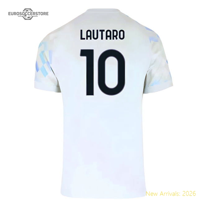 2025-2026 Inter Milan Away Shirt (Lautaro 10)-Football Jersey Hub
