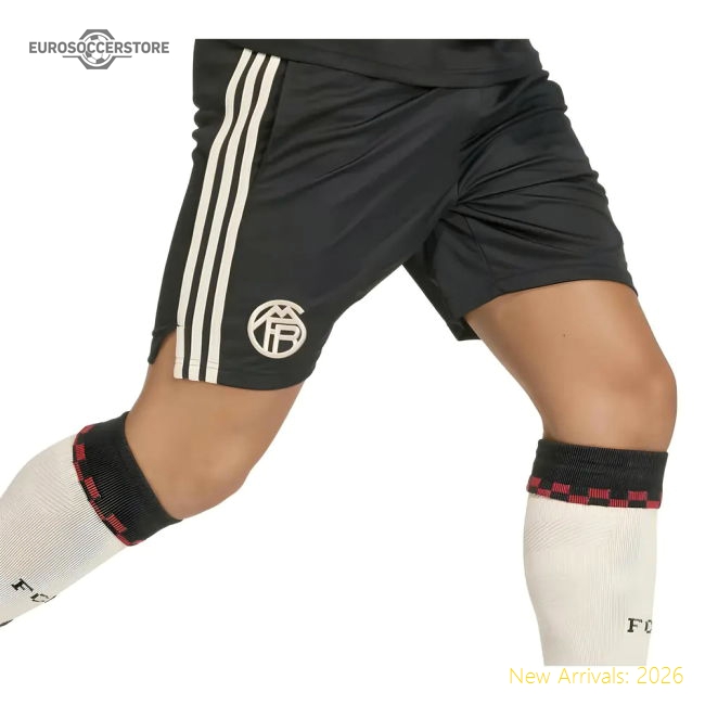 2025-2026 Bayern Munich Third Shorts (Black)-Football Jersey Hub