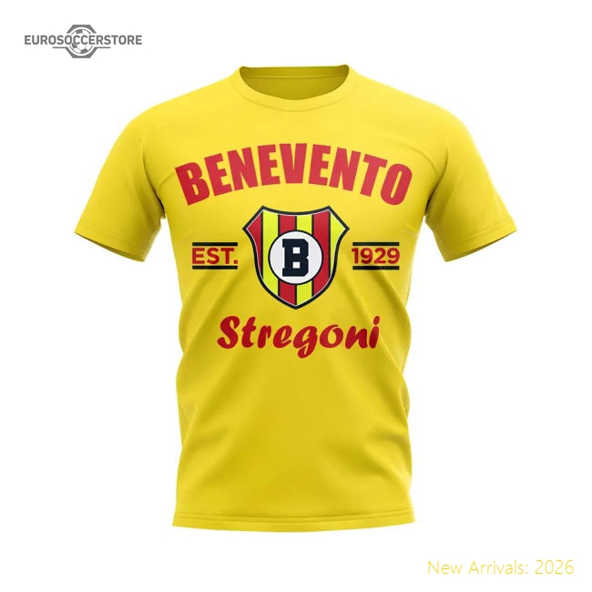Benevento Calcio Established Football T-Shirt (Yellow)-Football Jersey Hub