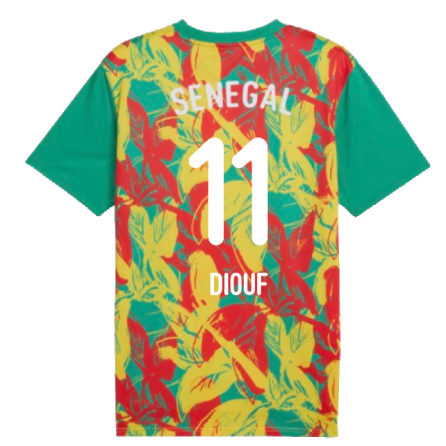 2024-2025 Senegal Prematch SS Jersey (Green) (Diouf 11)-Football Jersey Hub