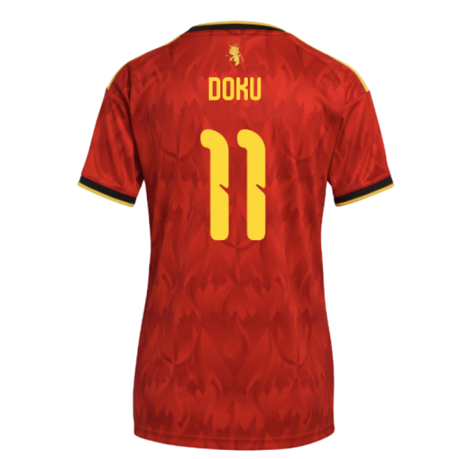 2026-2027 Belgium Home Shirt (Womens) (Doku 11)-Football Jersey Hub