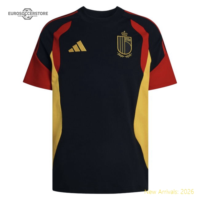 2026-2027 Belgium Training Tee (Black)-Football Jersey Hub