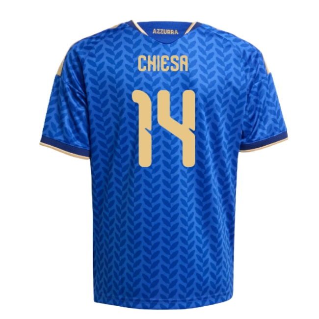 2026-2027 Italy Home Shirt (Kids) (Chiesa 14)-Football Jersey Hub