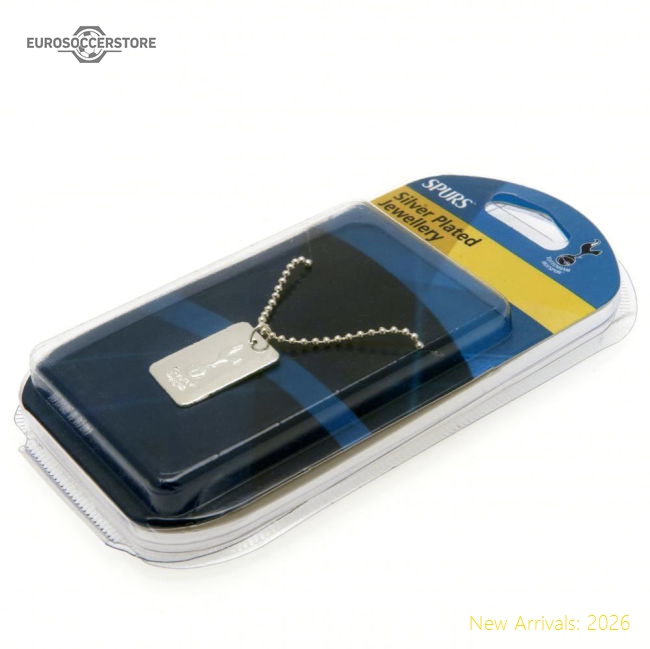 Tottenham Hotspur FC Silver Plated Dog Tag & Chain-Football Jersey Hub