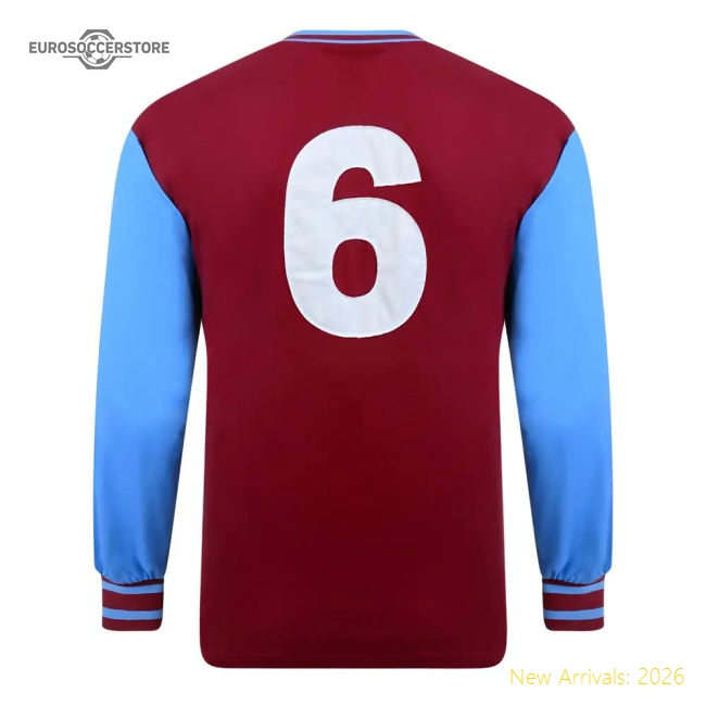 Score Draw West Ham United 1964 FA Cup Final No6 Retro Football Shirt-Football Jersey Hub