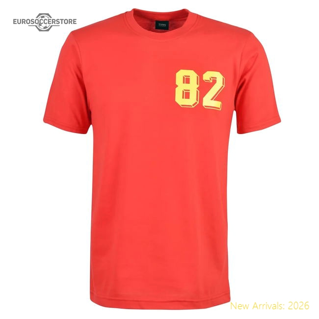 Spain 1982 World Cup T-Shirt-Football Jersey Hub