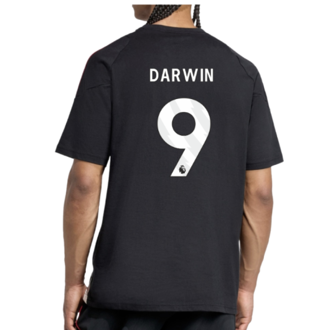 2025-2026 Liverpool Training Tee (Black) (Darwin 9)-Football Jersey Hub