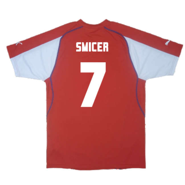 Czech Republic 2003-04 Home Shirt ((Excellent) XL) (Smicer 7)-Football Jersey Hub