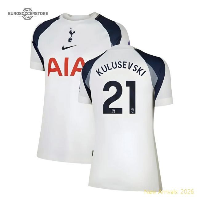 2025-2026 Tottenham Home Shirt (Womens) (Kulusevski 21)-Football Jersey Hub