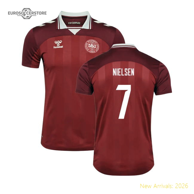 2025-2026 Denmark Womens Team Home Shirt (Ladies) (Nielsen 7)-Football Jersey Hub