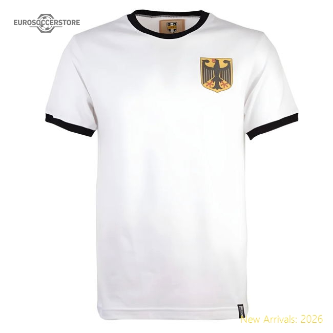 Germany 12th Man Retro T-Shirt - White/Black Ringer-Football Jersey Hub