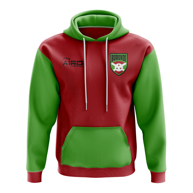 Burundi Concept Country Football Hoody (Red)-Football Jersey Hub