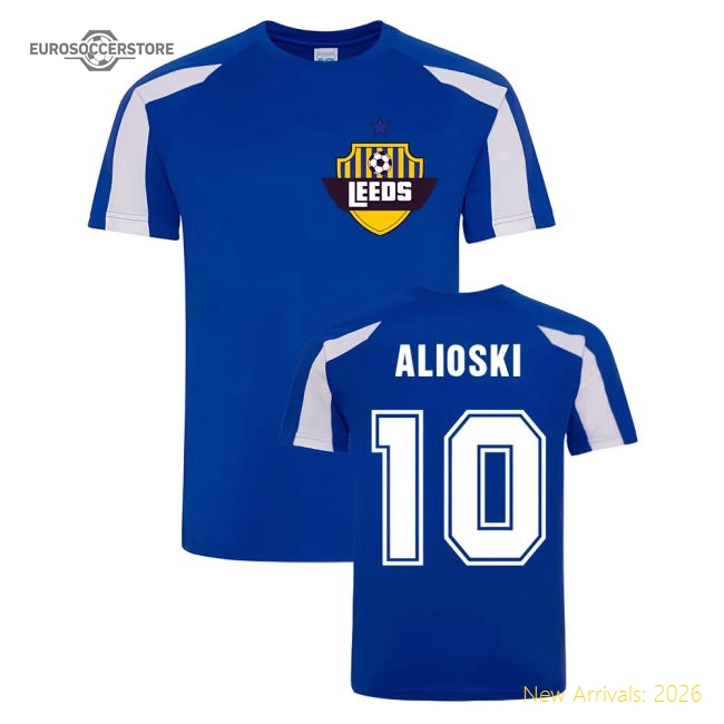 Ezgjan Alioski Leeds Sports Training Jersey (Blue)-Football Jersey Hub